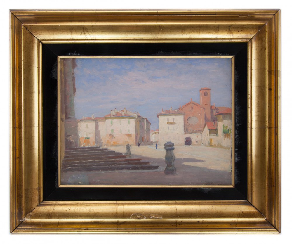 romeo borgognoni: Piazza del Papa a Pavia